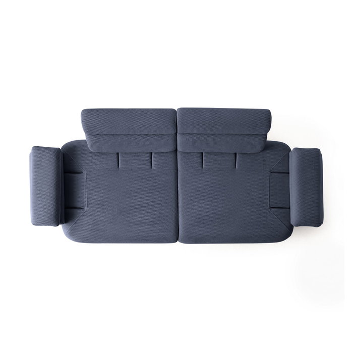 Atelier Del Sofa Bonjo Walnut - Sofá de 3 Plazas Azul Marino Atelier Del Sofa Bonjo Walnut - Sofá de 3 Plazas Azul Marino